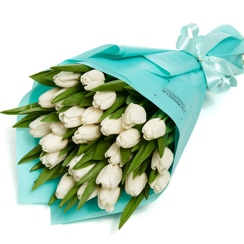 Букет "25 білих тюльпанів"