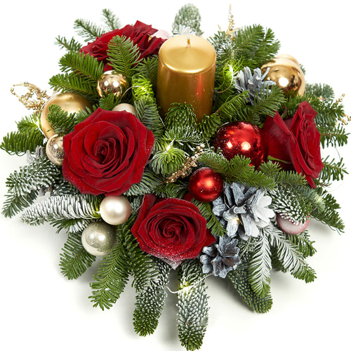 Композиція з гірляндою "Новорічна казка"