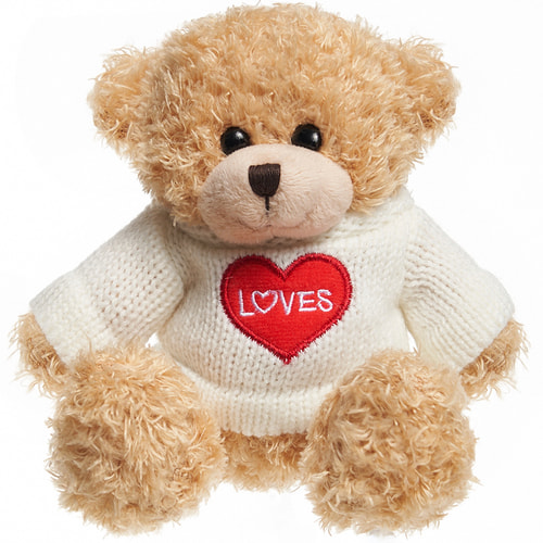 М'яка іграшка "Ведмедик Тедді" 13 см
