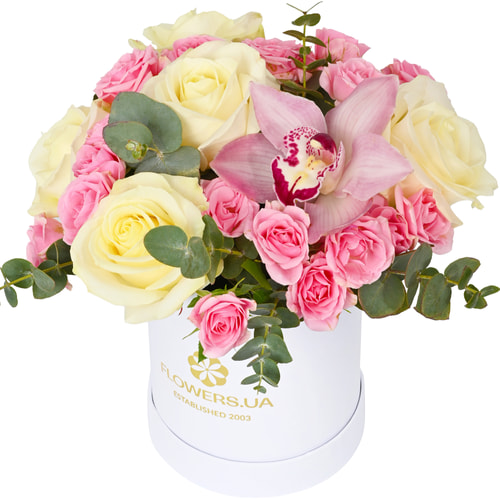 Композиція у коробці "З Днем народження"