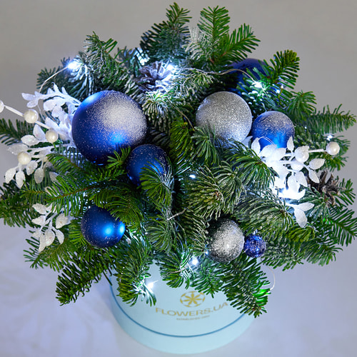 Композиція з гірляндою "Зимове сяйво"