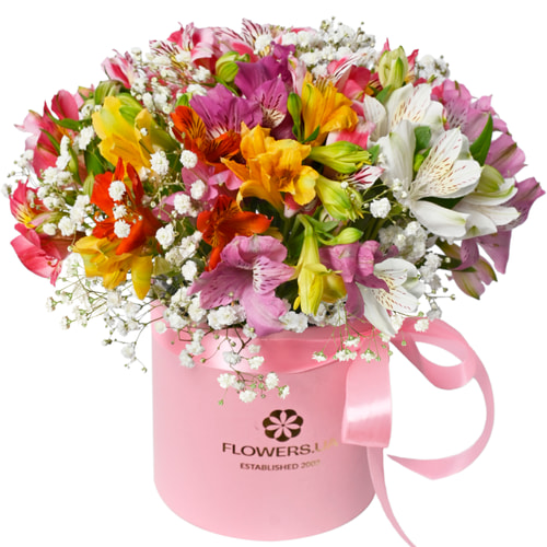 Квіти в коробці "Яскрава фантазія"