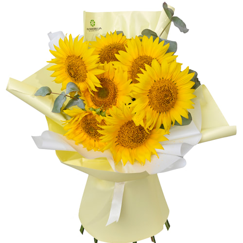 Букет "7 яскравих соняшників"