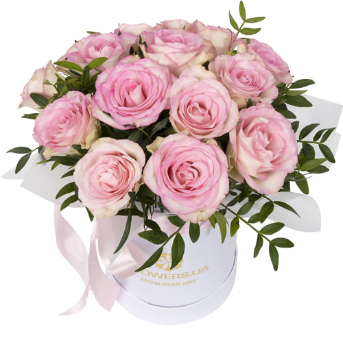 Flowers in a box "15 roses Lovely Jewel"