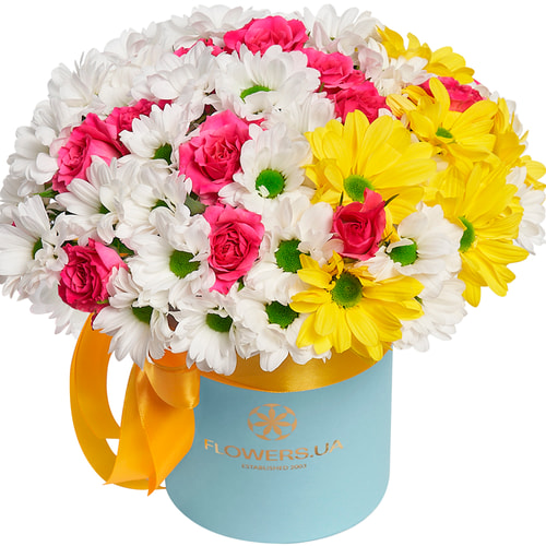 Квіти в коробці "Моє серце"