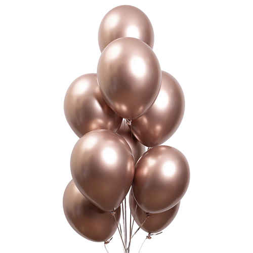 Фонтан шаров "Розовое золото"