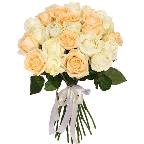 Мікс "Ніжність" із 21 троянди