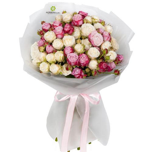 Букет "Мікс піоновідних троянд"