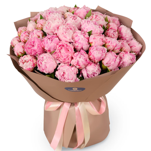 Букет "51 рожева півонія"