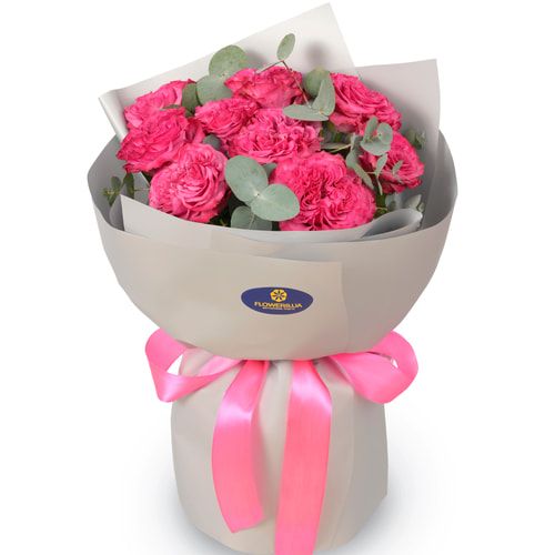 Букет з 9 троянд Кантрі Блюз