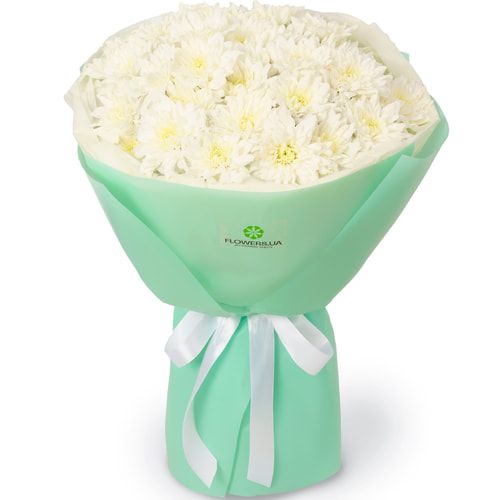 Букет "Kiku White" з 7 хризантем