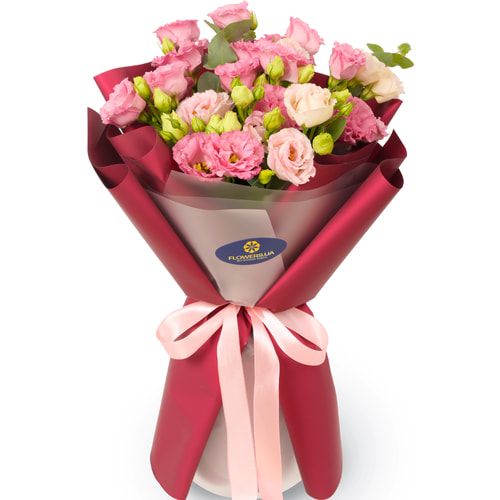 Монобукет "Eustoma in Pink"