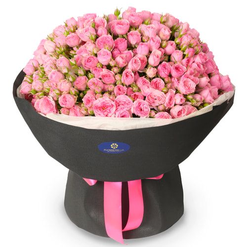 51 кущова рожева троянда