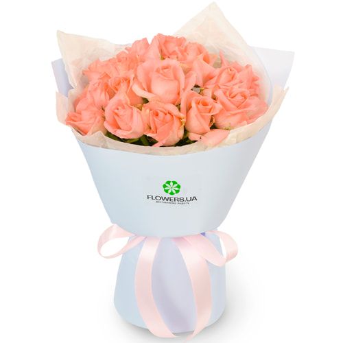 "Kiss Elegy" bouquet of 15 roses