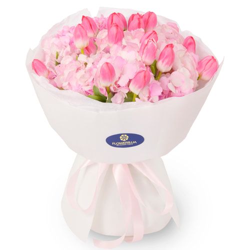 Букет "Рожева хмаринка ніжності"