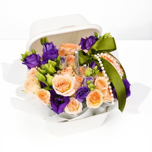 "Modern" bento-bouquet