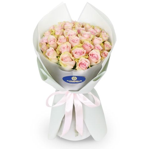 Букет із 35 троянд "Pink Athena"