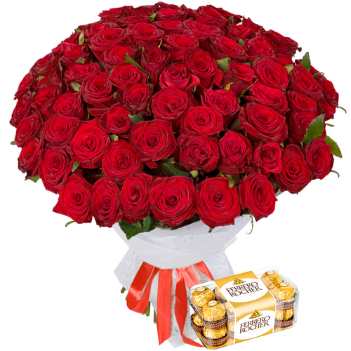75 червоних троянд